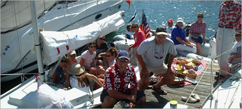 party on the dock